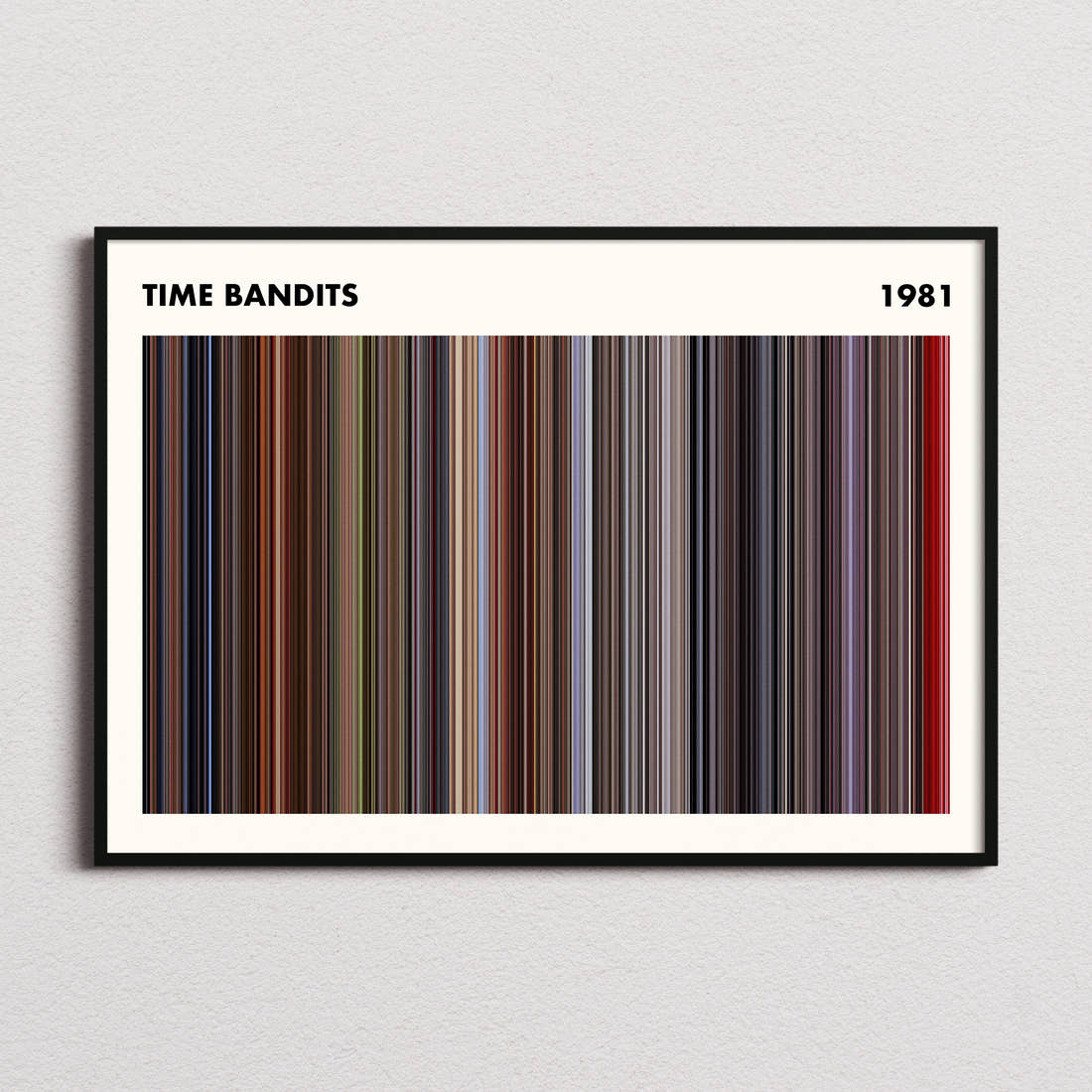 Time Bandits Movie Barcode Poster - Simplified
