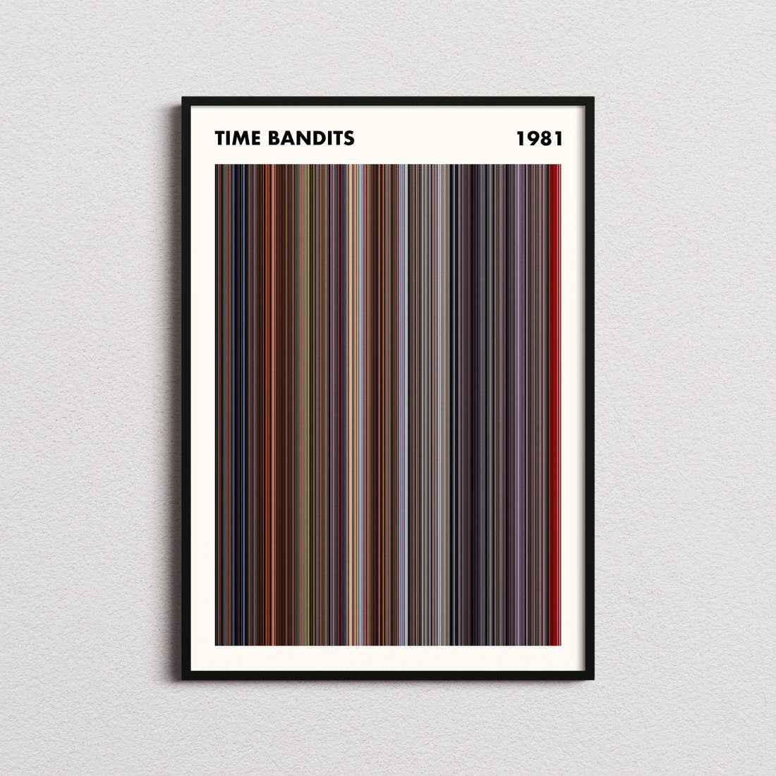 Time Bandits Movie Barcode Poster - Simplified