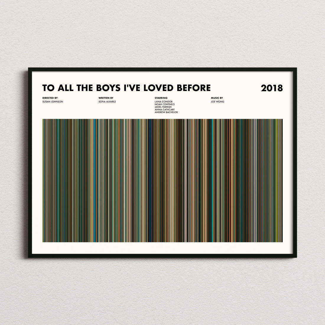 To All the Boys I've Loved Before Movie Barcode Poster