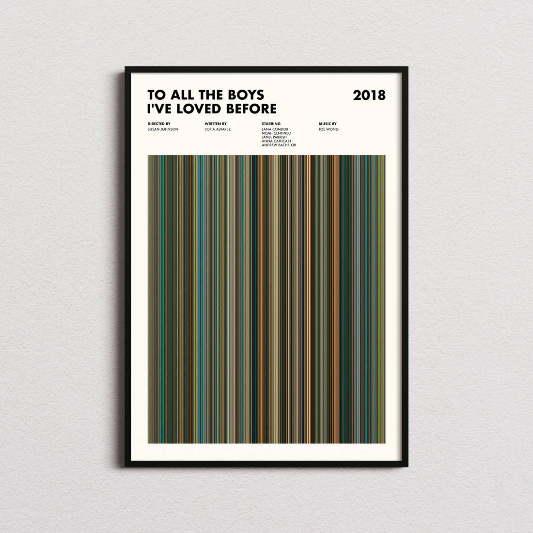To All the Boys I've Loved Before Movie Barcode Poster