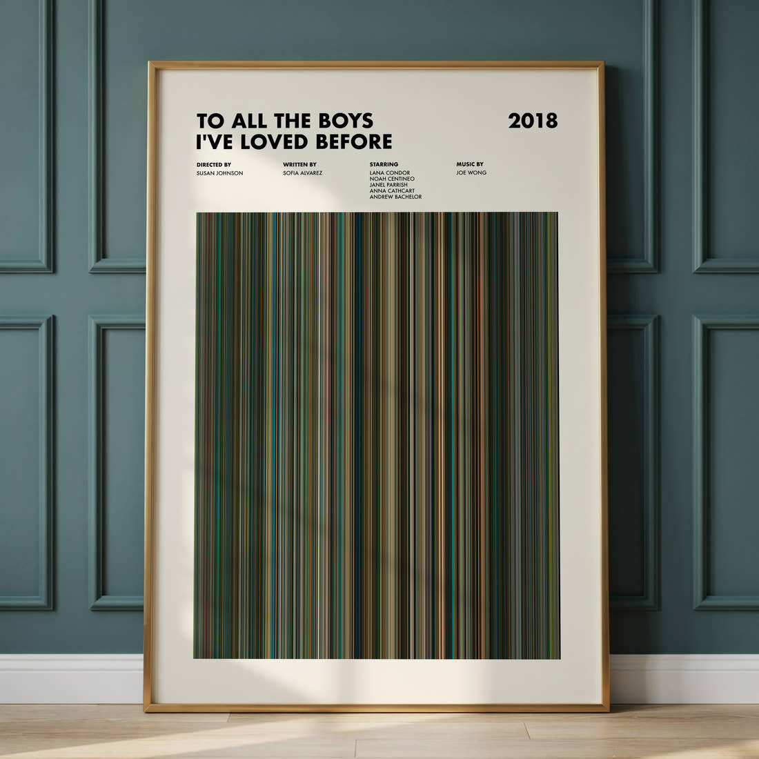 To All the Boys I've Loved Before Movie Barcode Poster