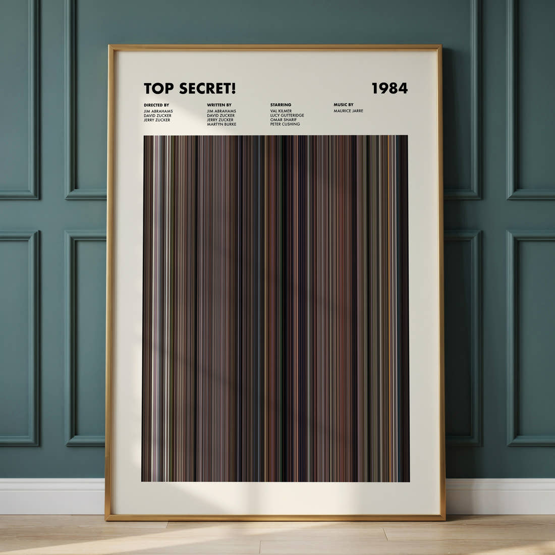 Top Secret! Movie Barcode Poster