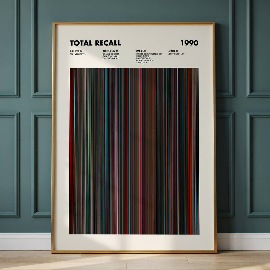Total Recall Movie Barcode Poster