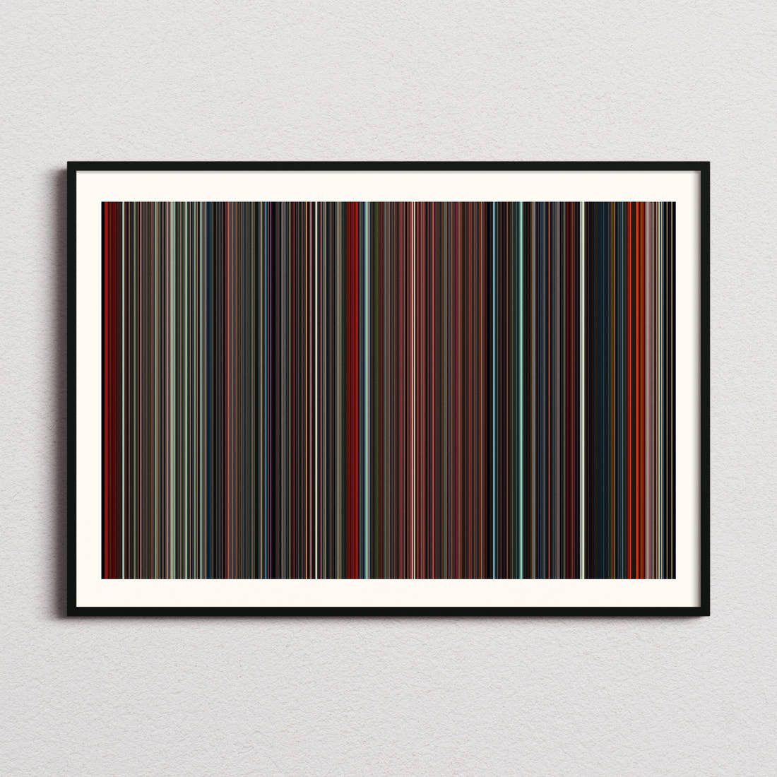 Total Recall Movie Barcode Poster - Barcode Only