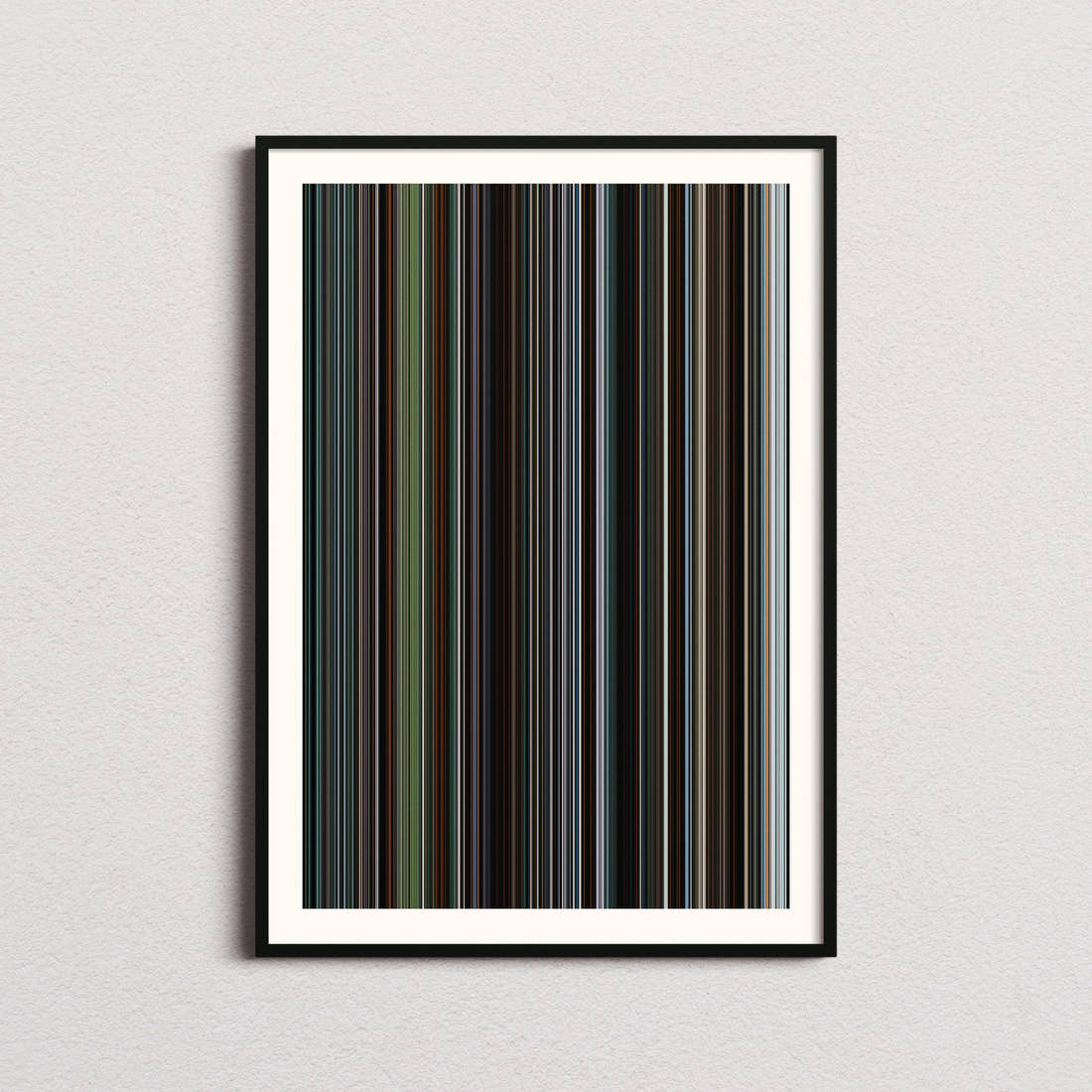 Train Dreams Movie Barcode Poster - Barcode Only