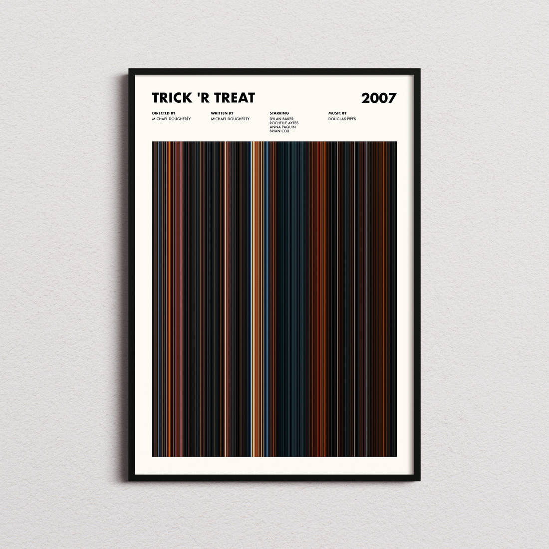 Trick 'r Treat Movie Barcode Poster