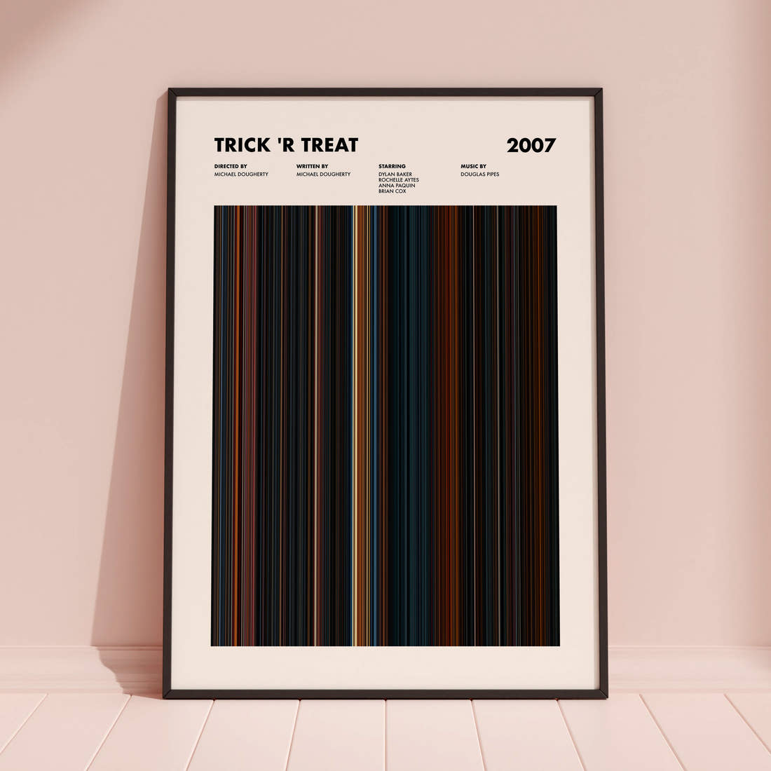 Trick 'r Treat Movie Barcode Poster