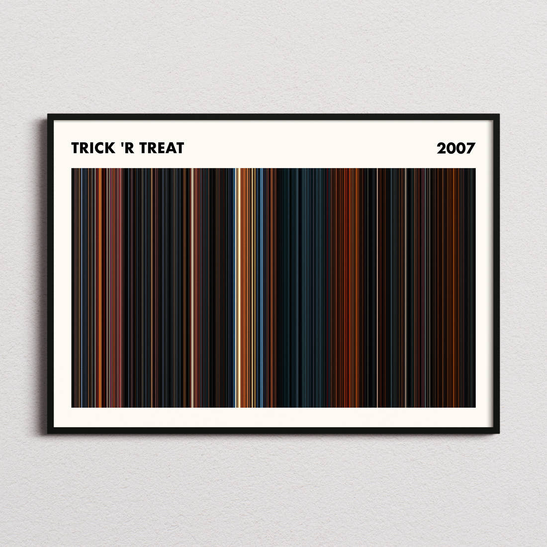 Trick 'r Treat Movie Barcode Poster - Simplified