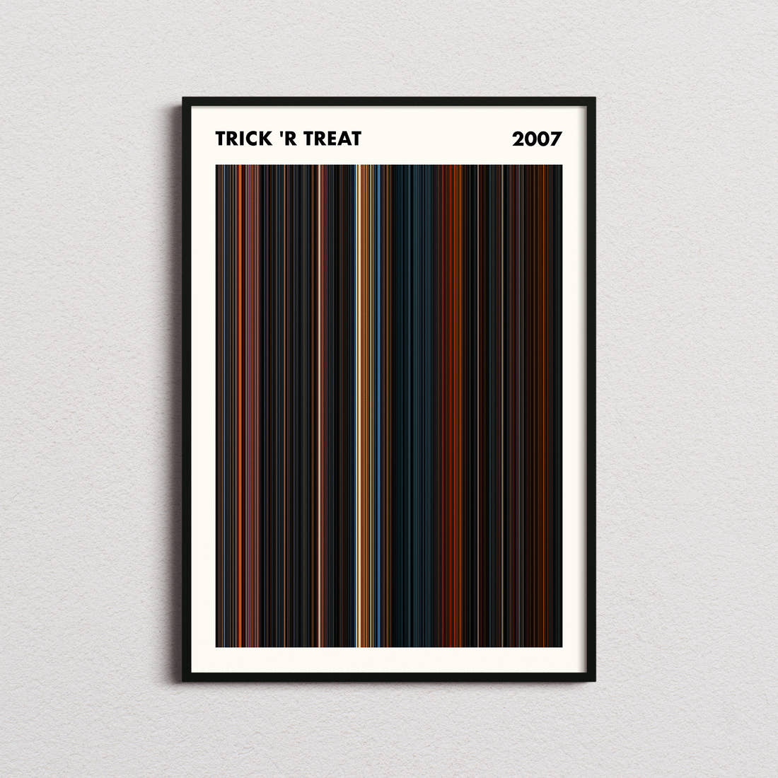 Trick 'r Treat Movie Barcode Poster - Simplified