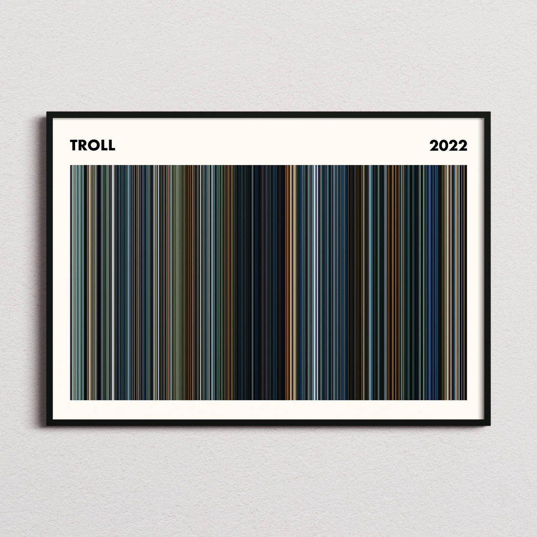 Troll Movie Barcode Poster - Simplified