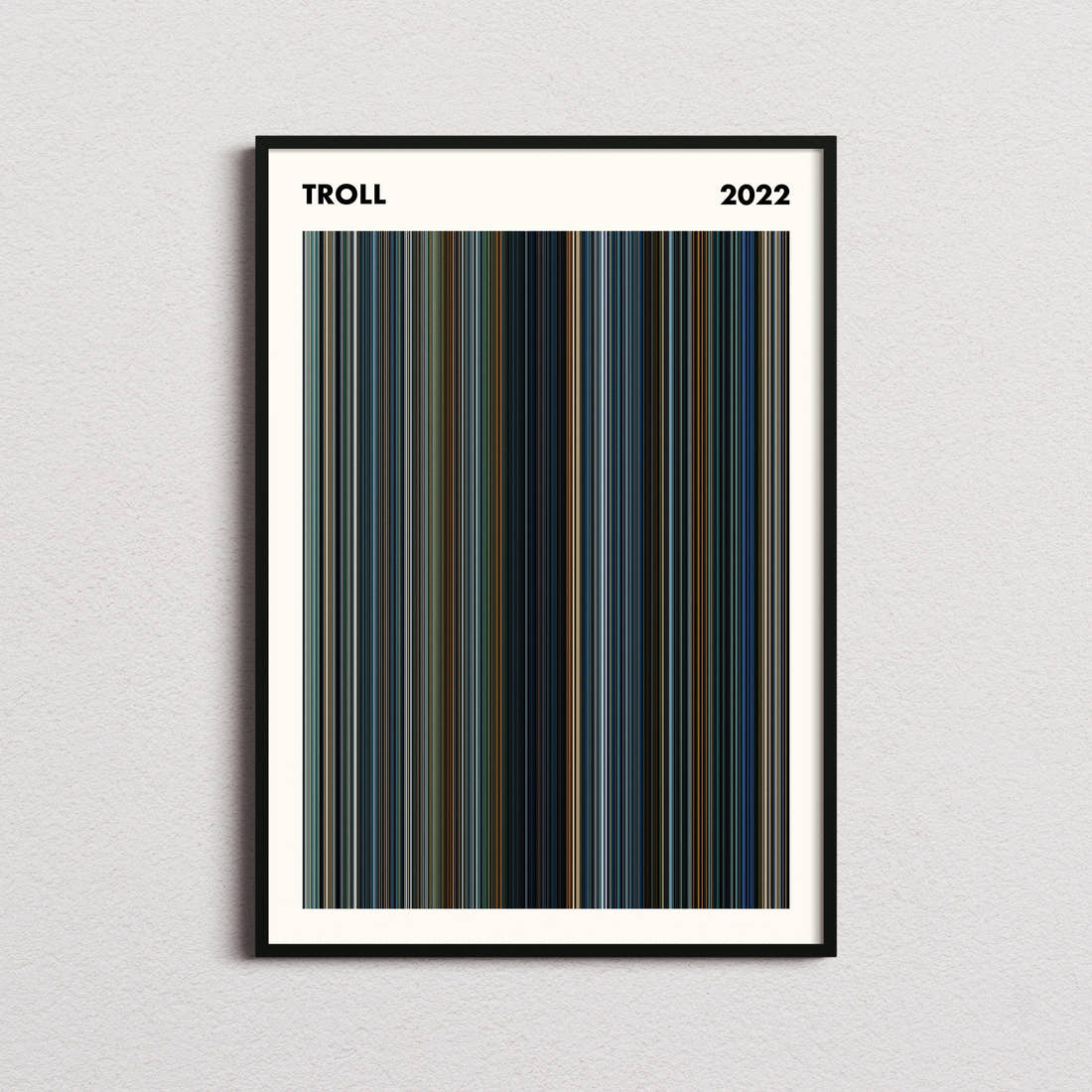 Troll Movie Barcode Poster - Simplified