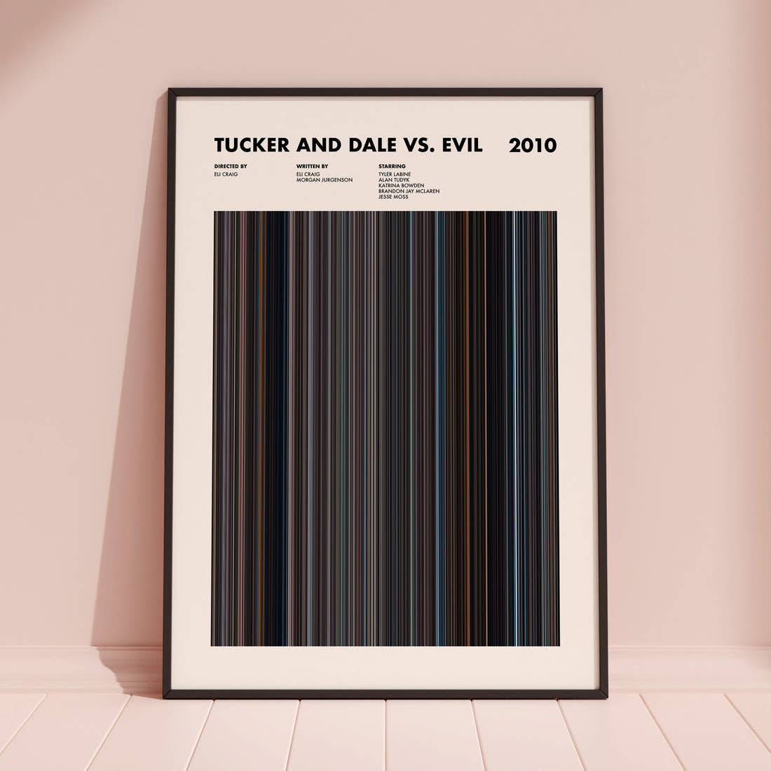 Tucker and Dale vs. Evil Movie Barcode Poster