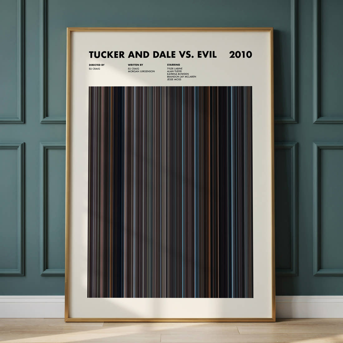 Tucker and Dale vs. Evil Movie Barcode Poster