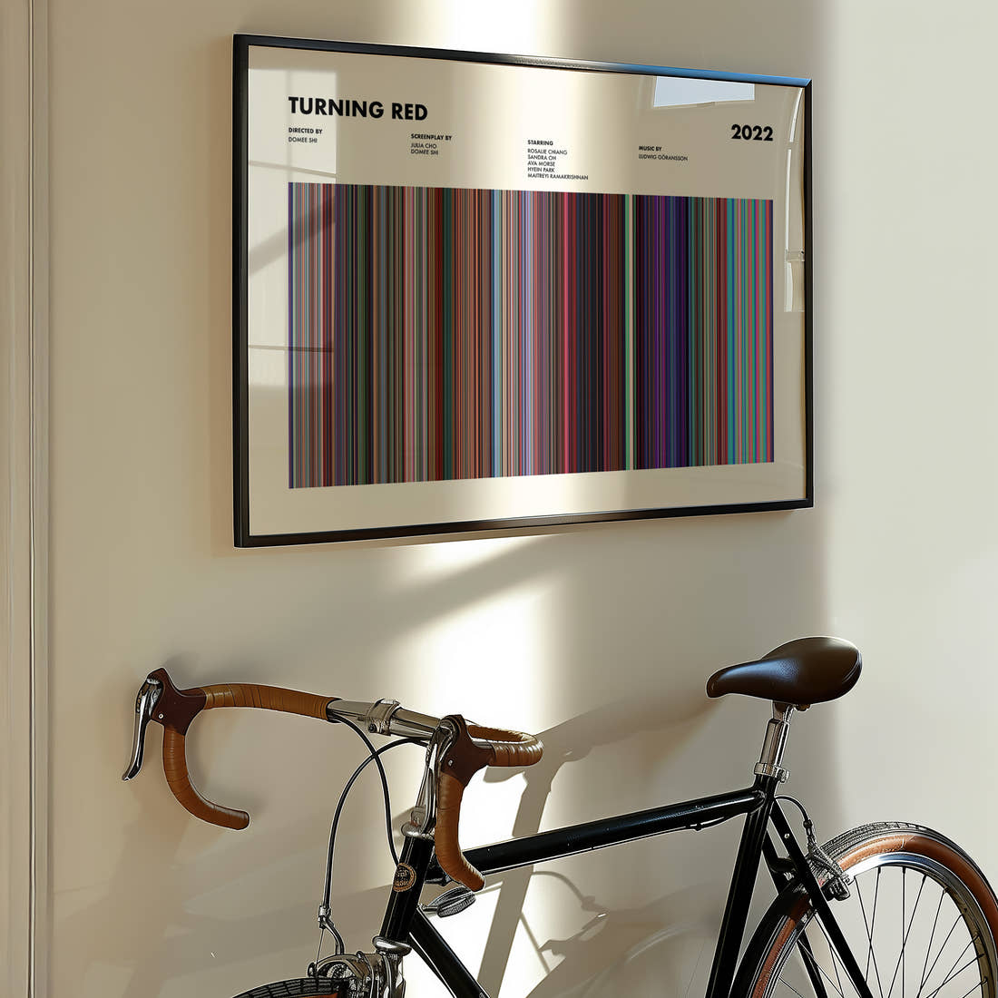 Turning Red Movie Barcode Poster