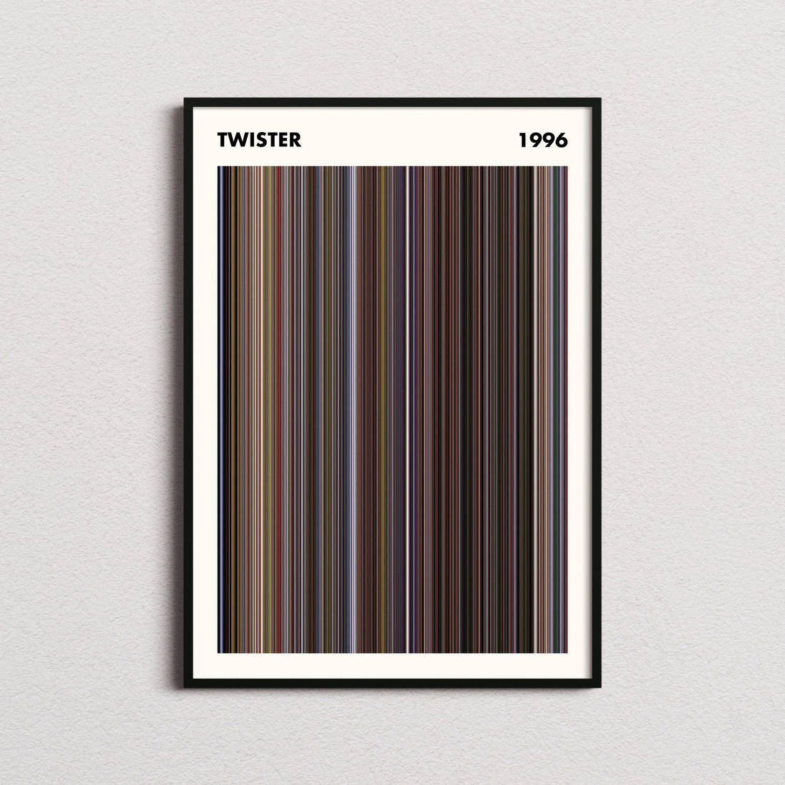 Twister Movie Barcode Poster - Simplified