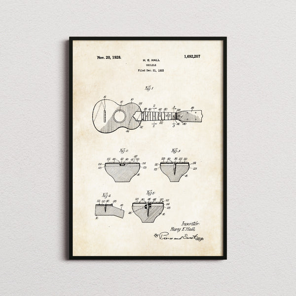 Ukelele Patent Print
