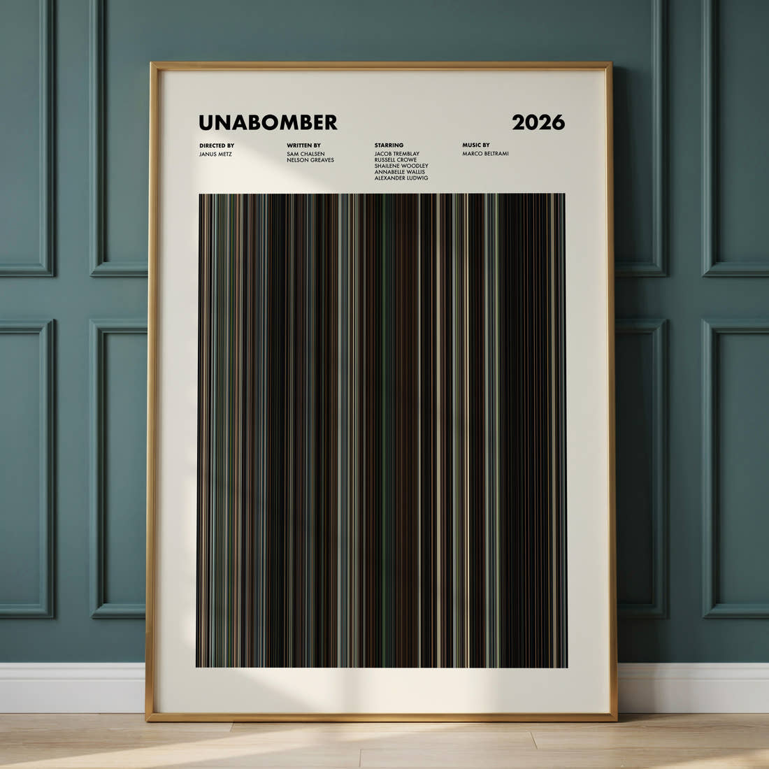 Unabomber Movie Barcode Poster