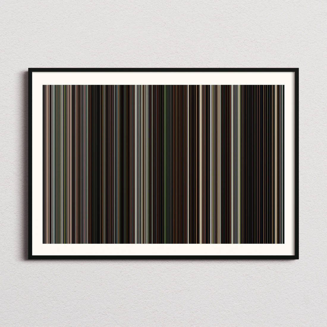 Unabomber Movie Barcode Poster - Barcode Only
