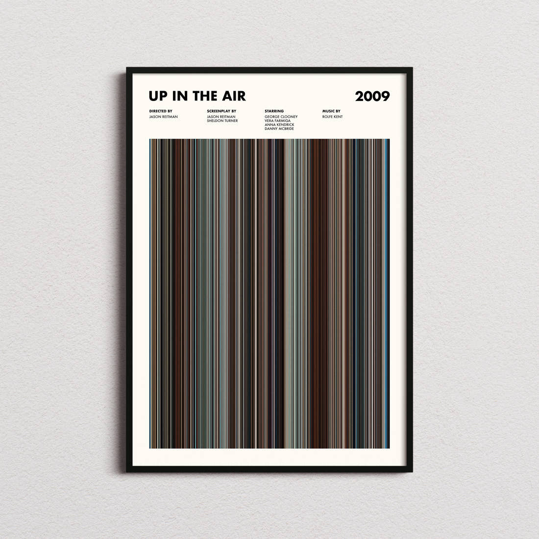 Up in the Air Movie Barcode Poster