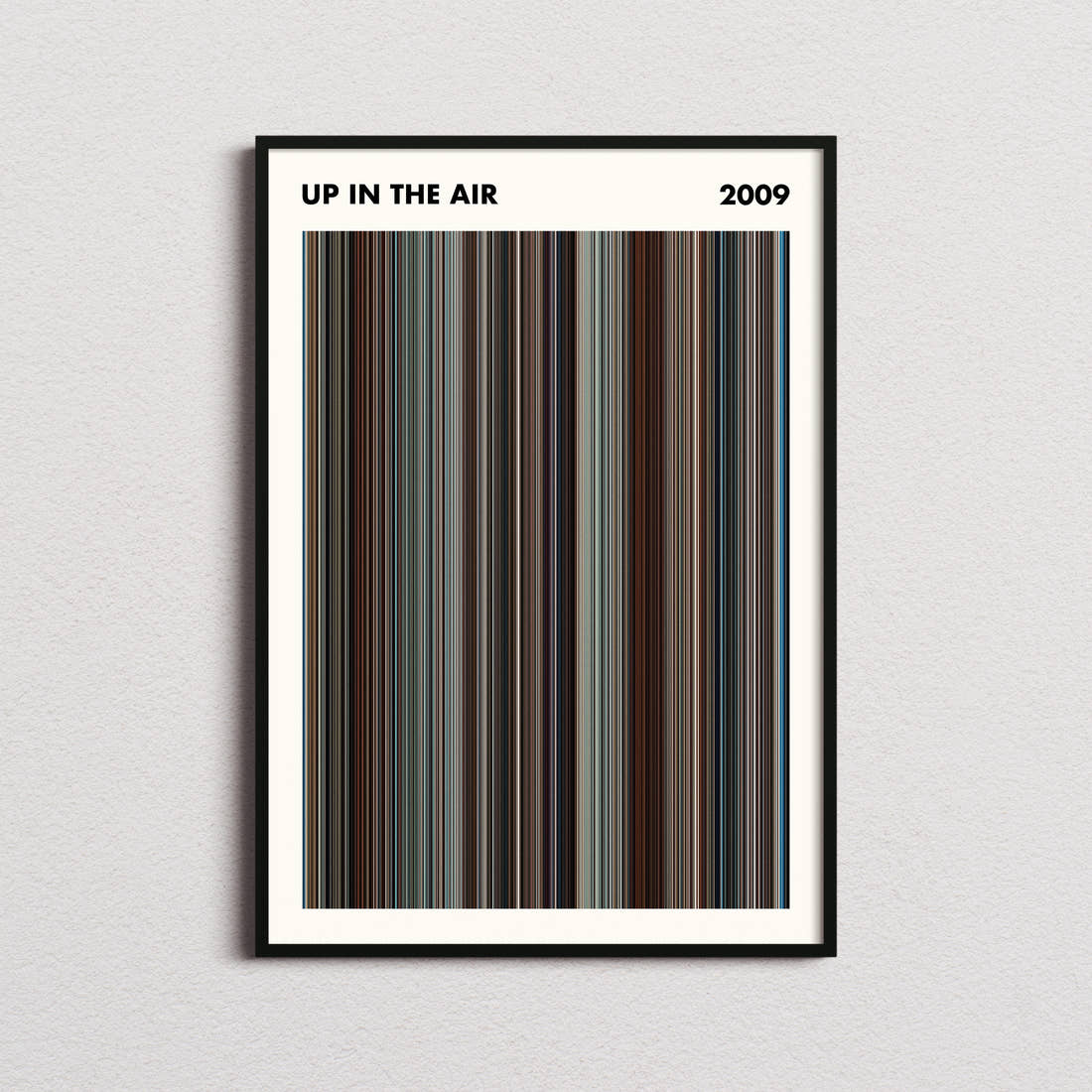 Up in the Air Movie Barcode Poster - Simplified