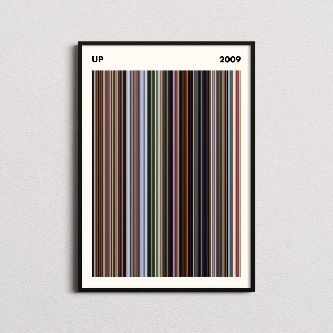Up Movie Barcode Poster - Simplified