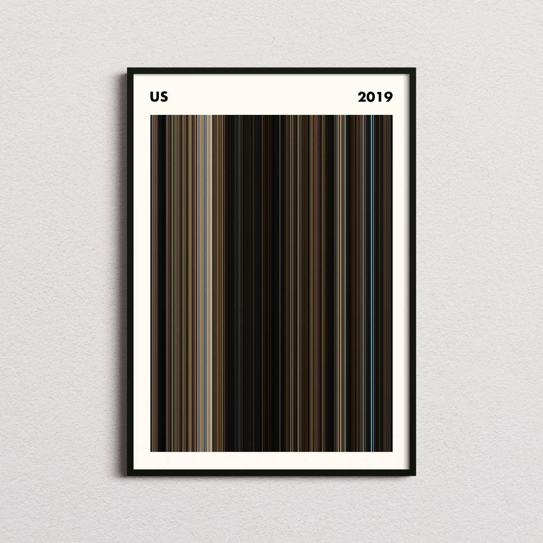 Us Movie Barcode Poster - Simplified