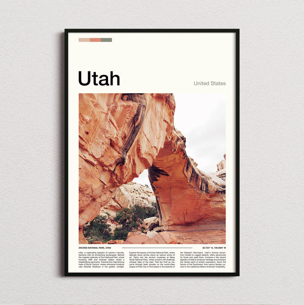 Utah - Rock Arch - Travel Print