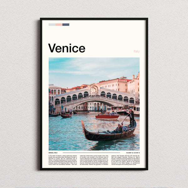 Venice - Rialto Bridge - Travel Print