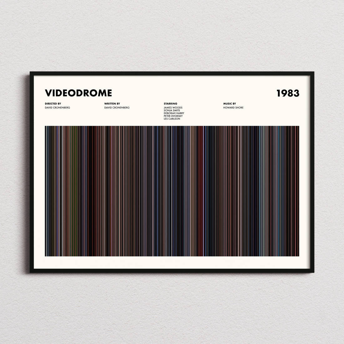 Videodrome Movie Barcode Poster
