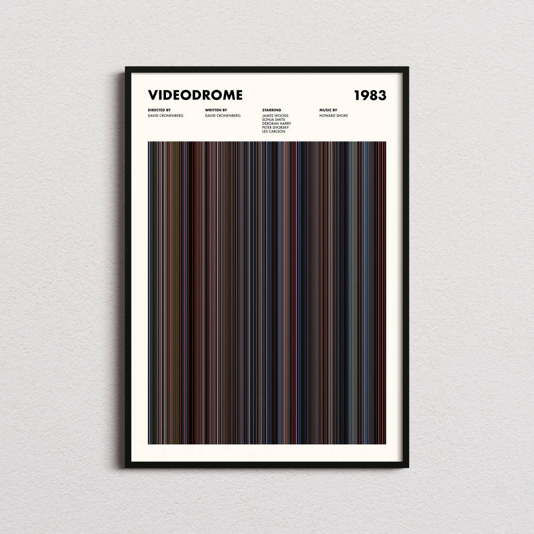 Videodrome Movie Barcode Poster