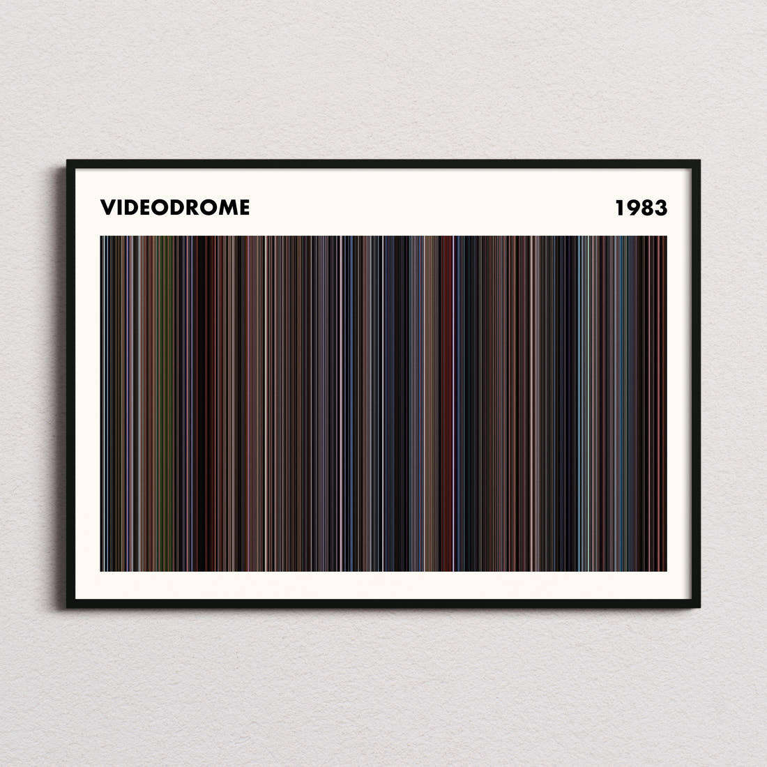 Videodrome Movie Barcode Poster - Simplified
