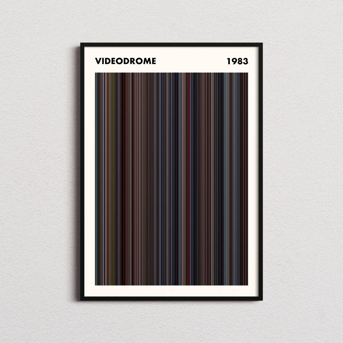 Videodrome Movie Barcode Poster - Simplified