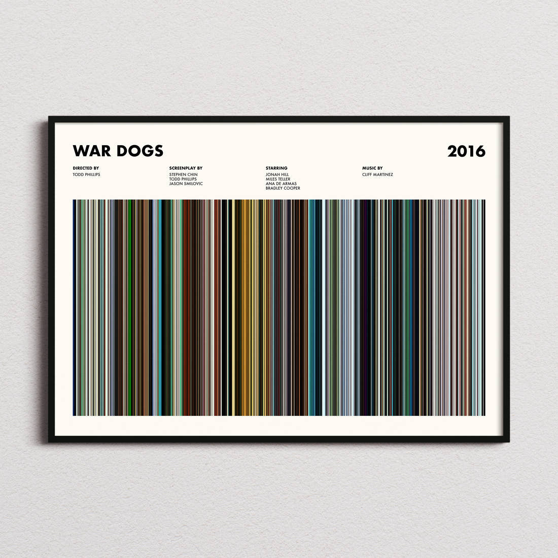 War Dogs Movie Barcode Poster