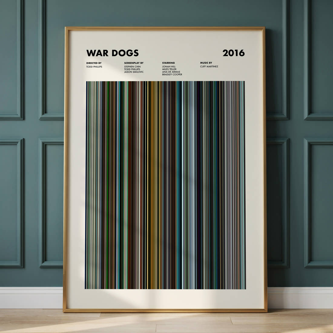 War Dogs Movie Barcode Poster