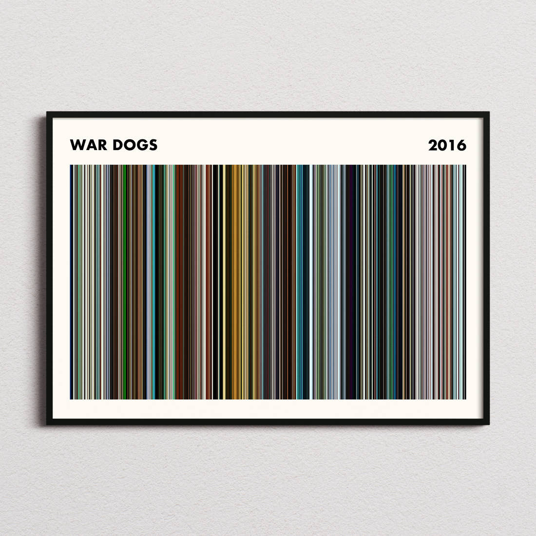 War Dogs Movie Barcode Poster - Simplified