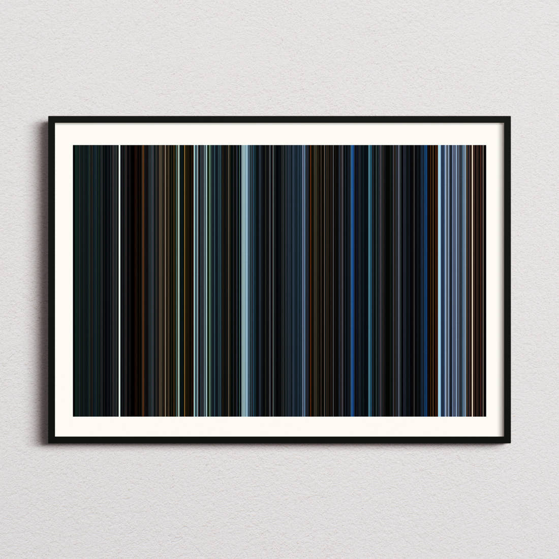 War for the Planet of the Apes Movie Barcode Poster - Barcode Only