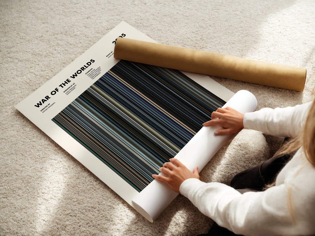 War of the Worlds Movie Barcode Poster