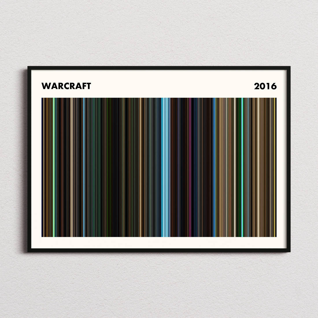 Warcraft Movie Barcode Poster - Simplified
