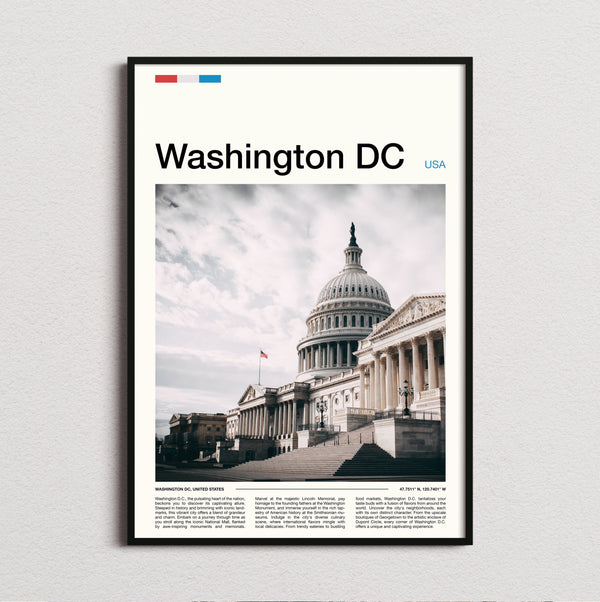 Washington - Capitol Building - Travel Print