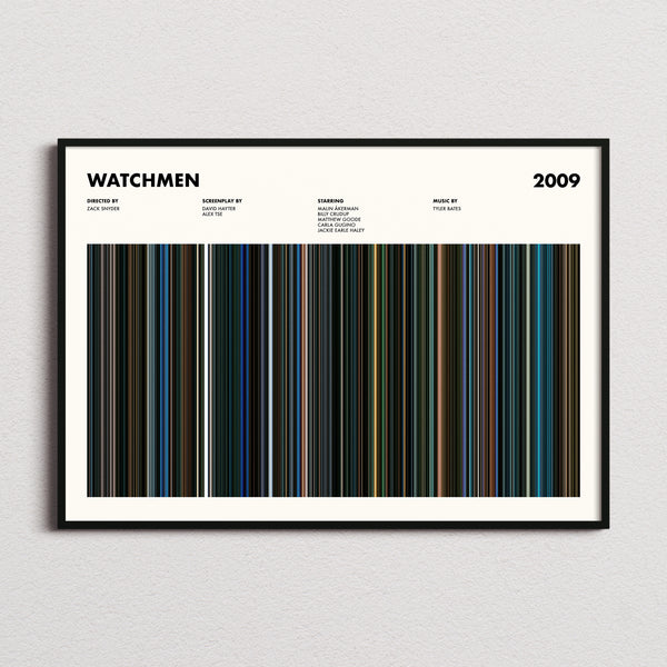 Watchmen Movie Barcode Poster