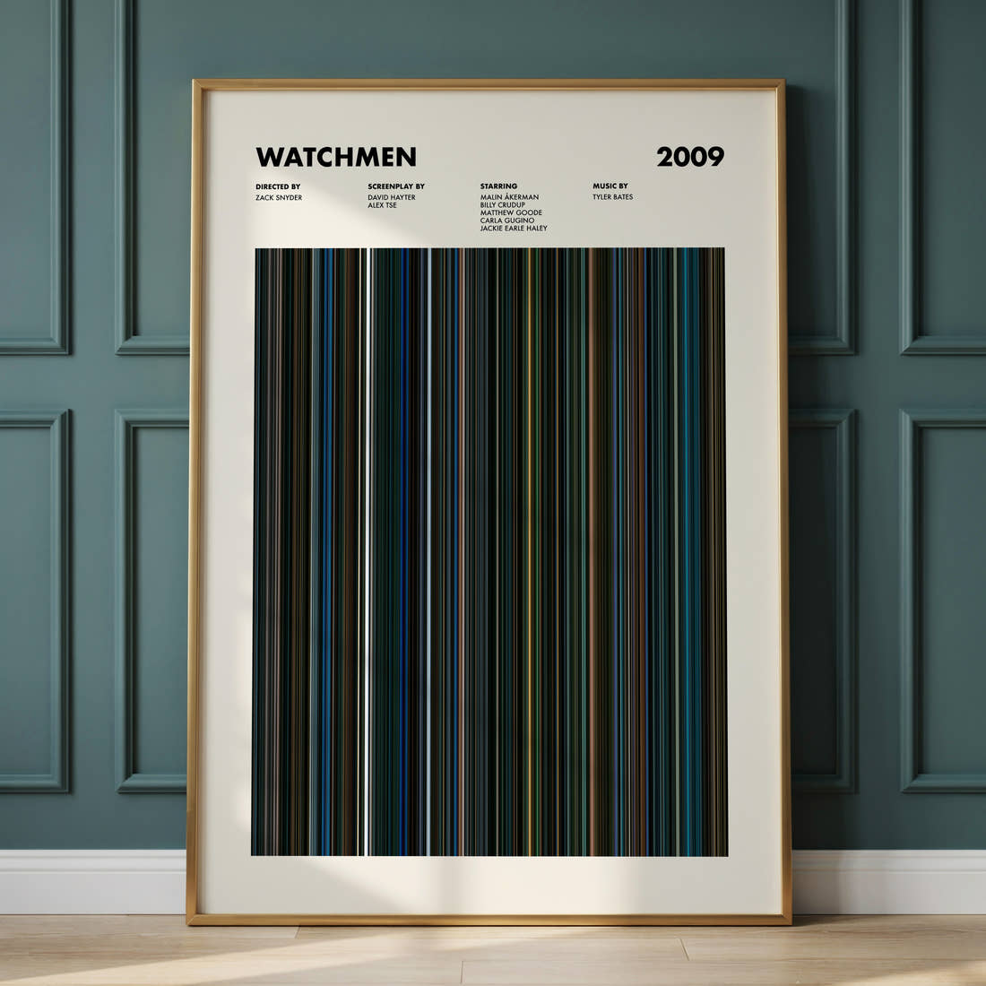 Watchmen Movie Barcode Poster