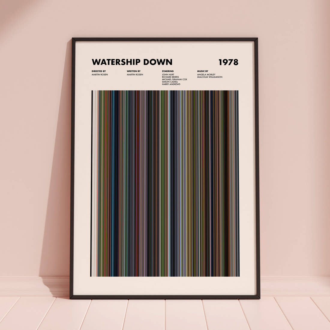 Watership Down Movie Barcode Poster