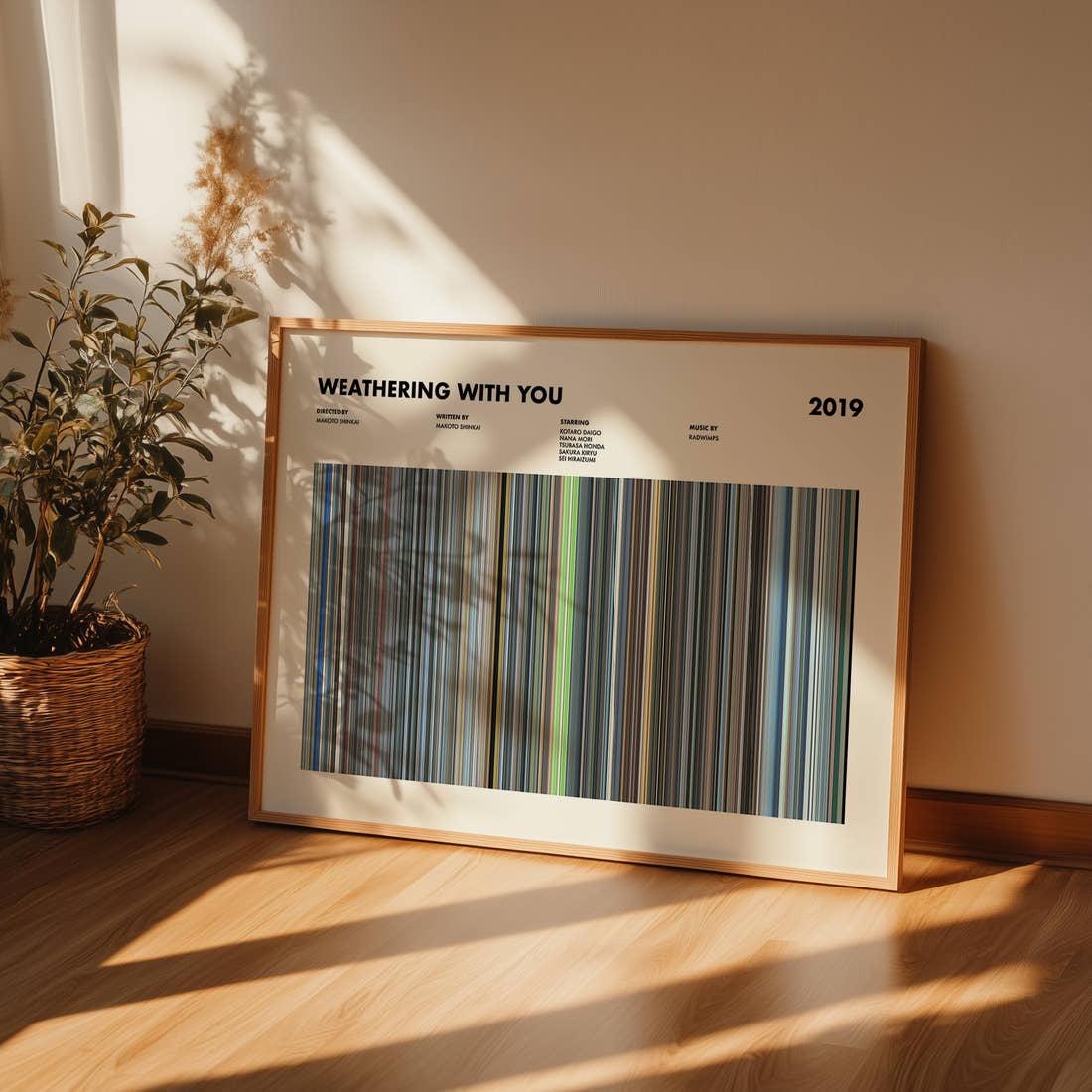 Weathering with You Movie Barcode Poster