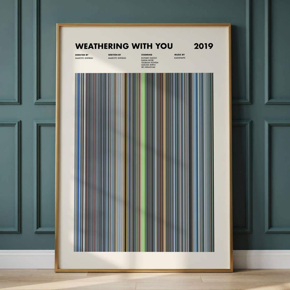 Weathering with You Movie Barcode Poster