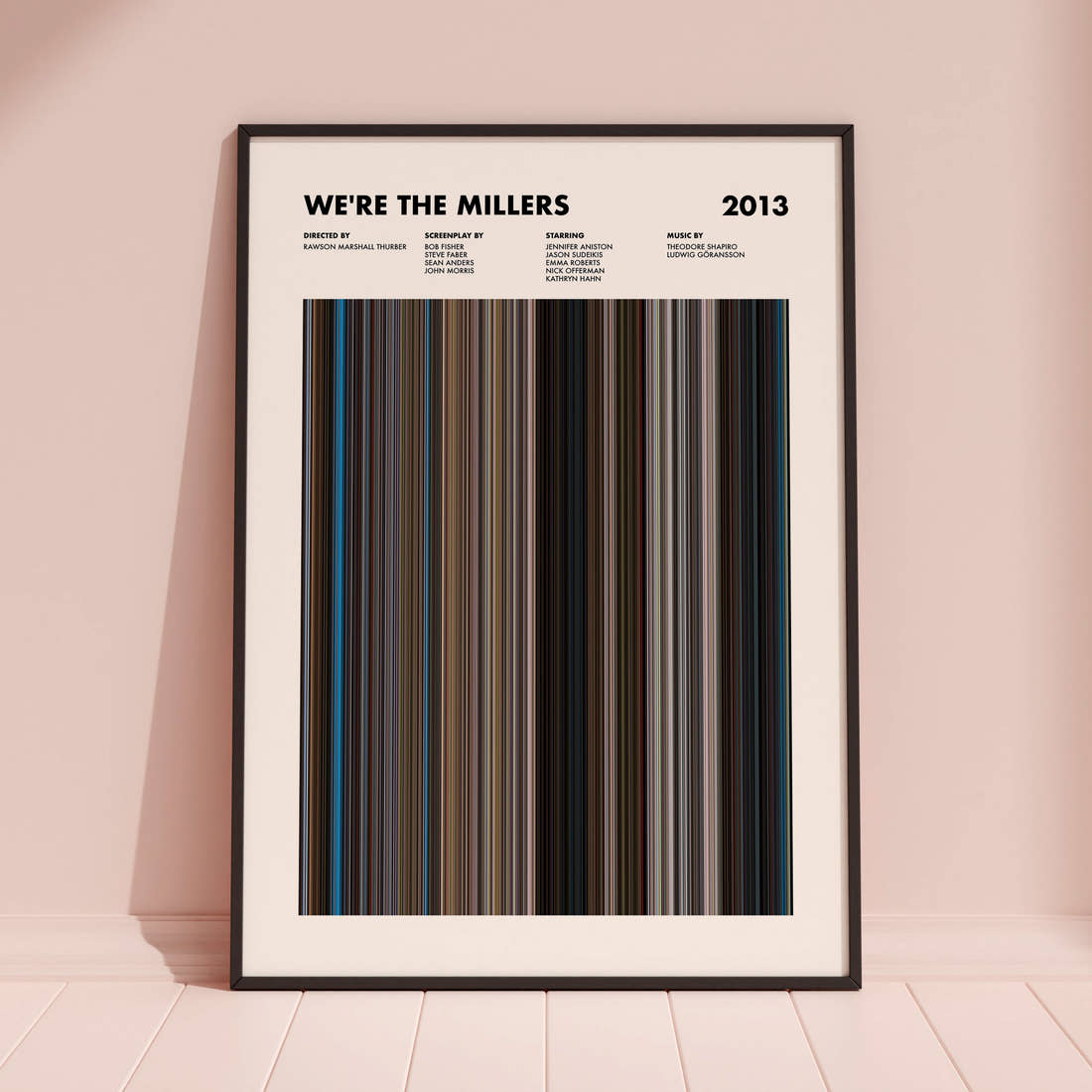 We're the Millers Movie Barcode Poster