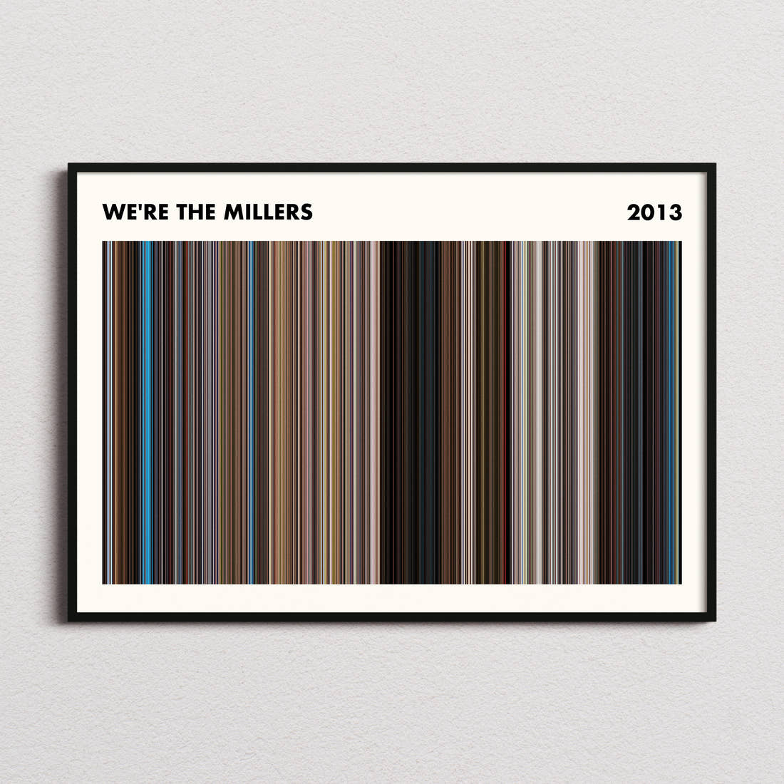 We're the Millers Movie Barcode Poster - Simplified