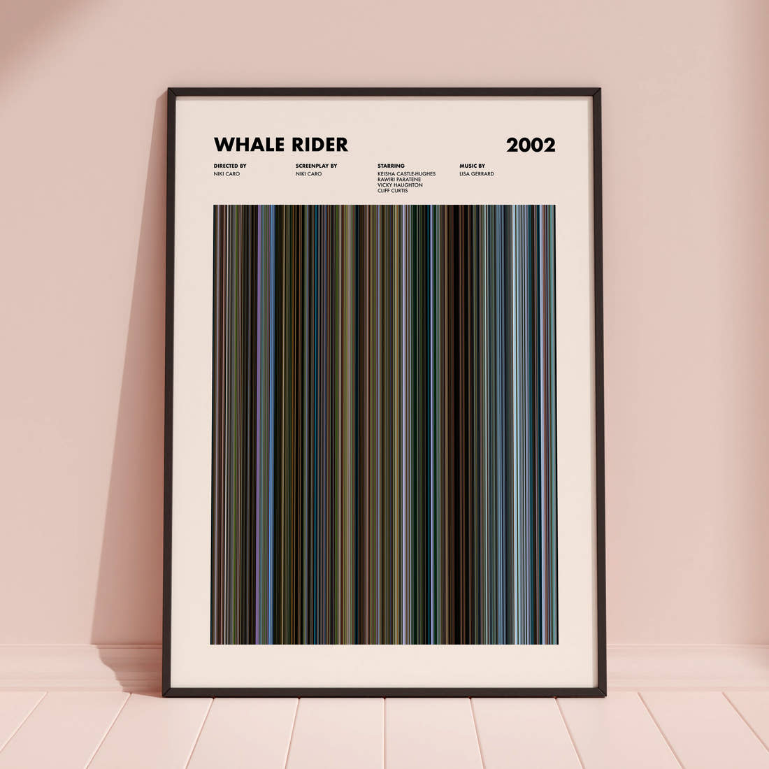 Whale Rider Movie Barcode Poster