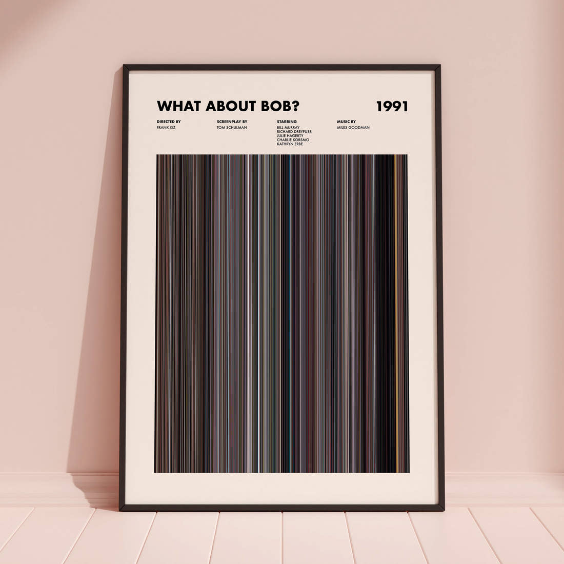 What About Bob? Movie Barcode Poster