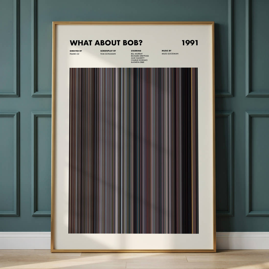 What About Bob? Movie Barcode Poster