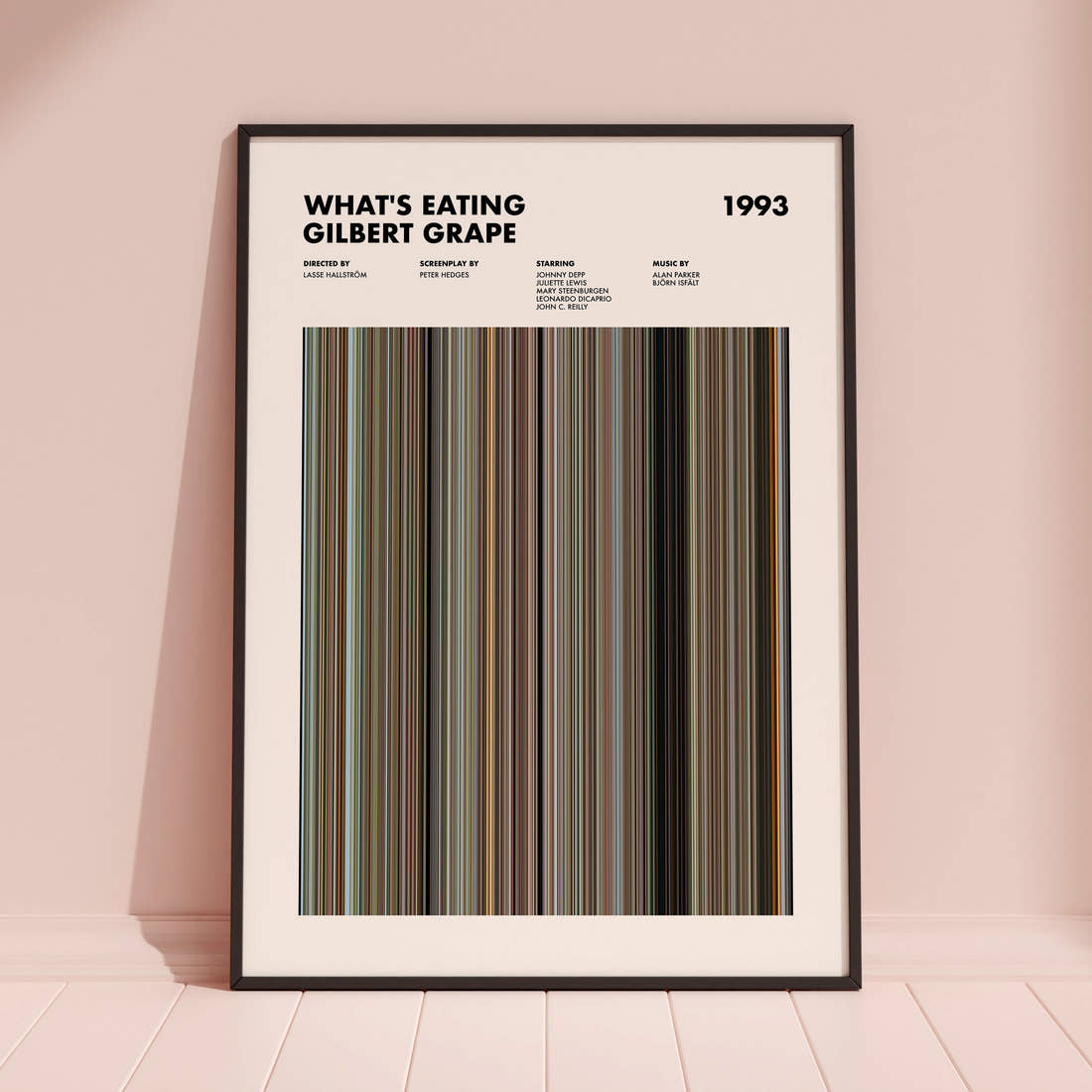 What's Eating Gilbert Grape Movie Barcode Poster
